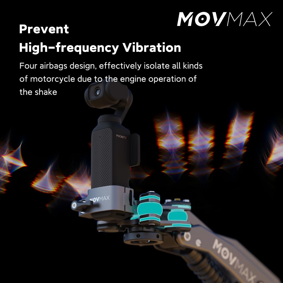 Estabilizador expansível MOVMAX para câmera Osmo Pocket 3, reduz